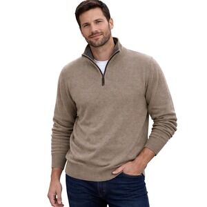 Filippo Riberti Wool Blend Quarter Zip Sweater Sz M Men Pullover Long Sleeve